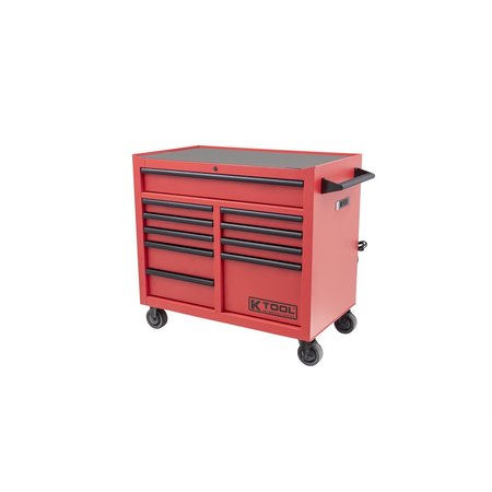 K-TOOL INTERNATIONAL Tool Box, 10 Drawer, Red, 41 in W KTI75133